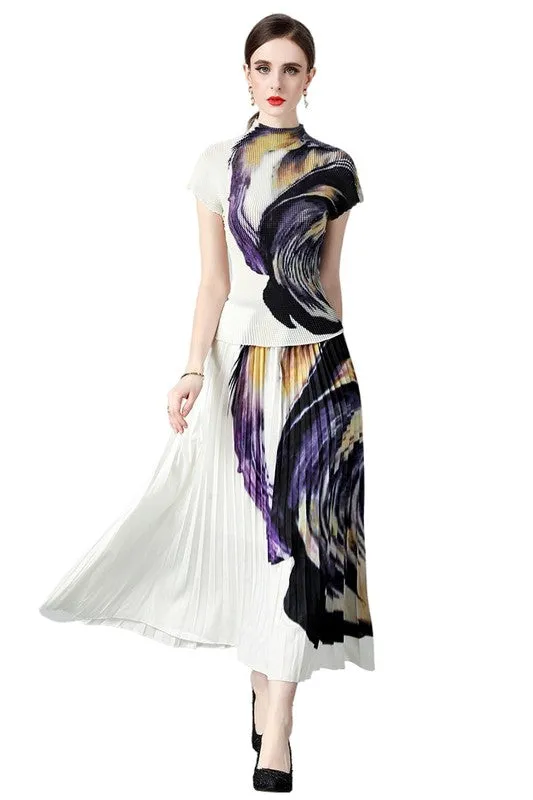 2-Piece Painted Print Maxi Dress *Online Only*