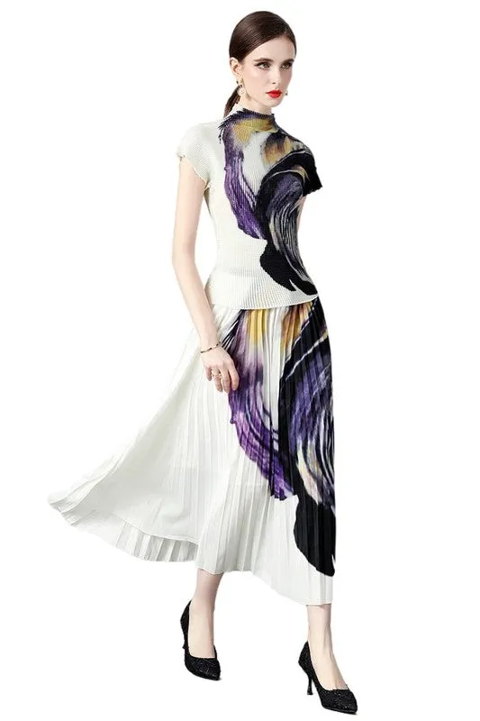 2-Piece Painted Print Maxi Dress *Online Only*