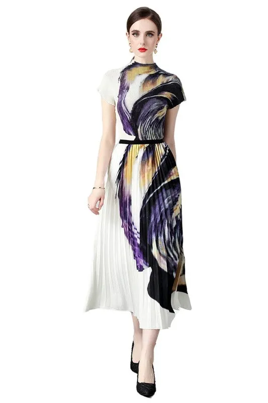 2-Piece Painted Print Maxi Dress *Online Only*