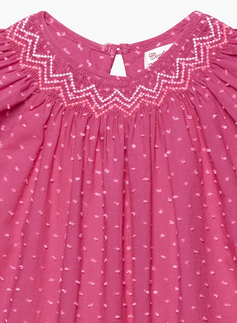 Anya Plumetis Smocked Dress