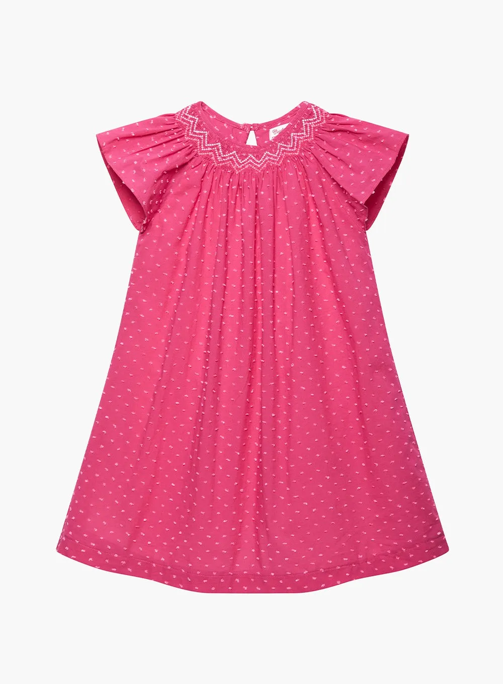 Anya Plumetis Smocked Dress