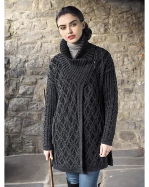 Aran Plated Oversized Coat