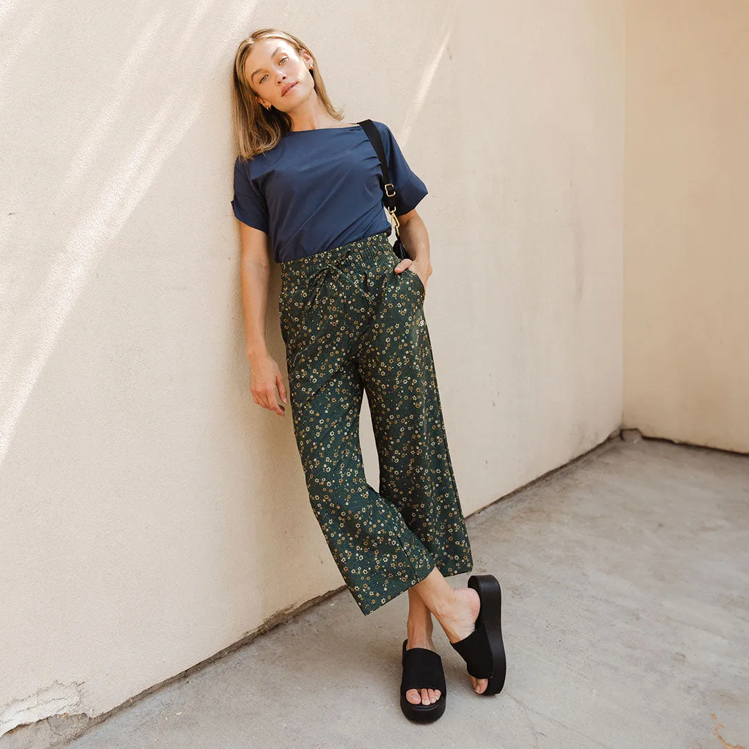 Audrey Wide Leg Pants, Flora