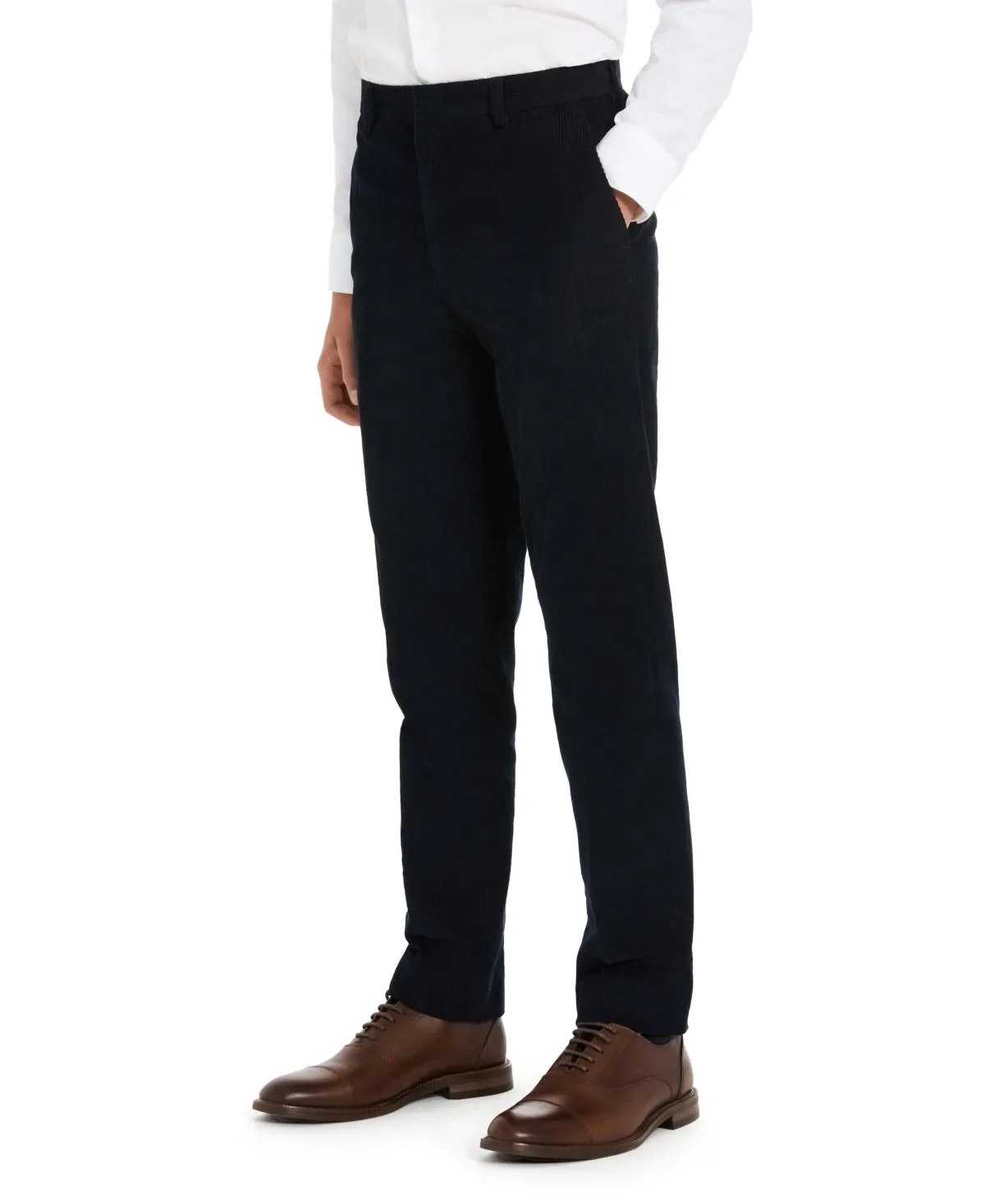 B by Brooks Brothers Big Boys Classic Suit Dress Pants  - Dark Blue