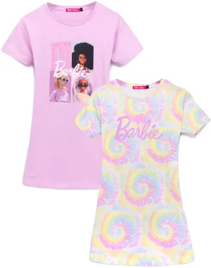 Barbie Barbie Logo Unisex Kids Multicoloured Dress