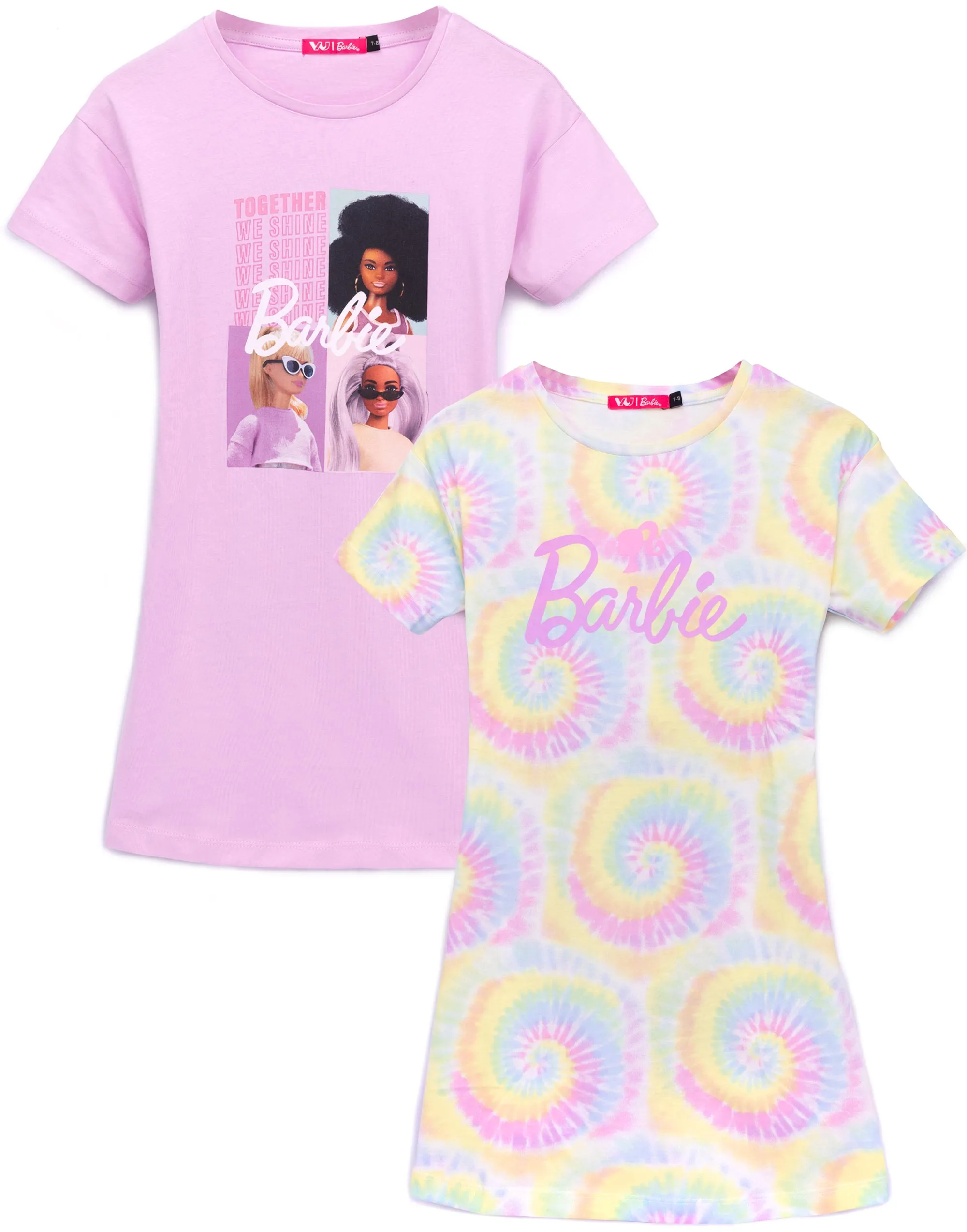 Barbie Barbie Logo Unisex Kids Multicoloured Dress