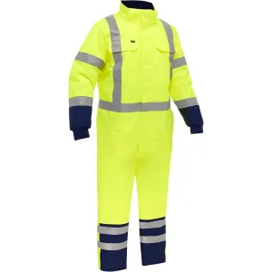 Bisley 344M6453X-YLNV/M ANSI Type R Class 3 Extreme Cold Coverall with X-Back