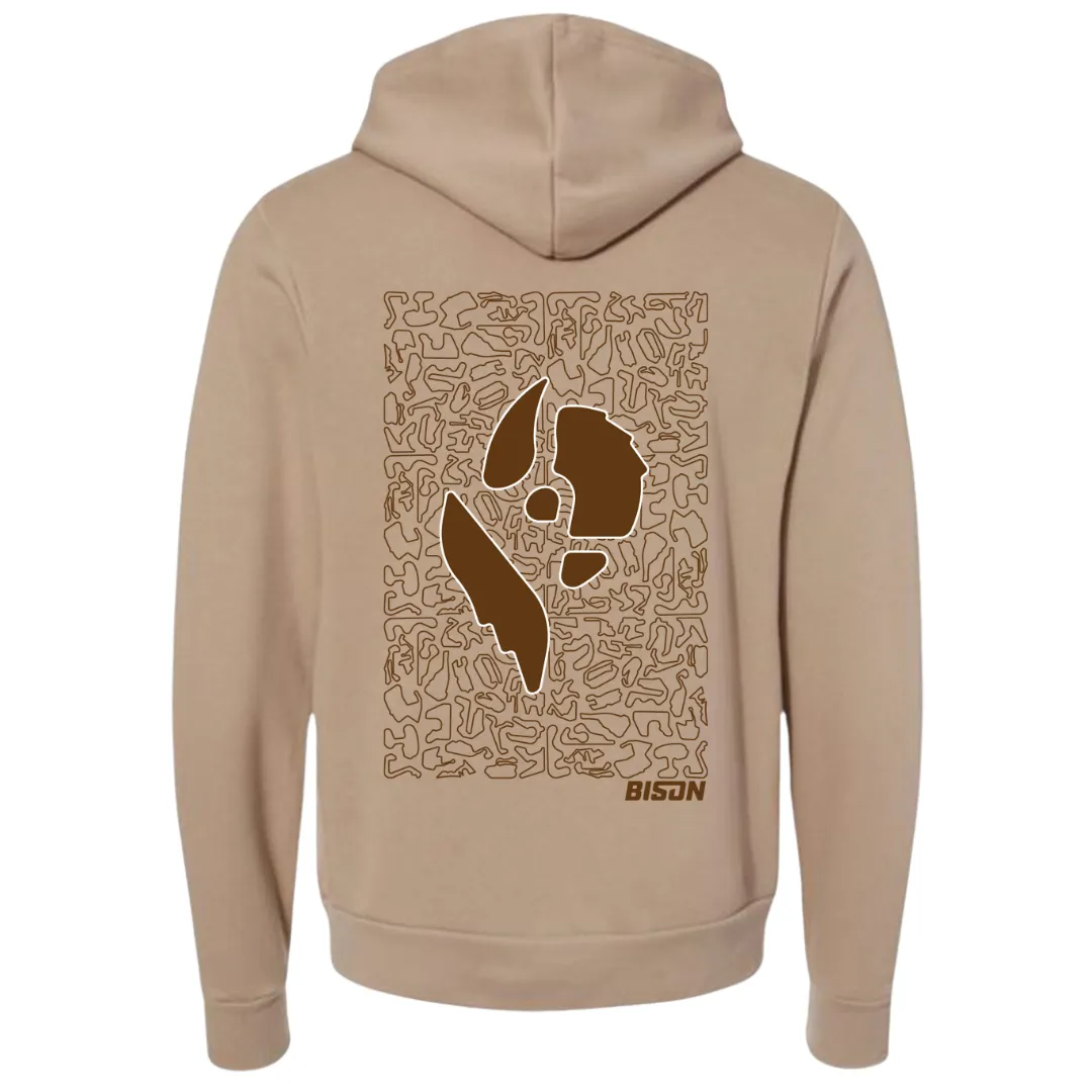 Bison Abstracked Pullover Hoodie