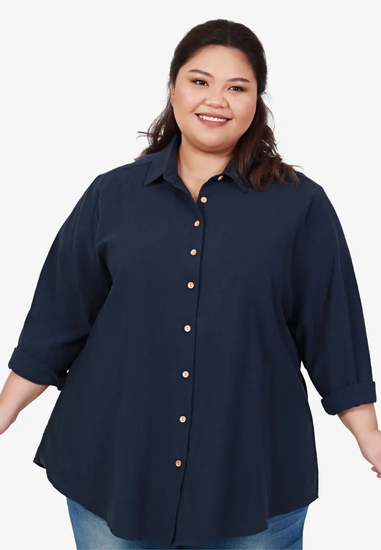 Breathe Premium Linen Button Shirt - Black