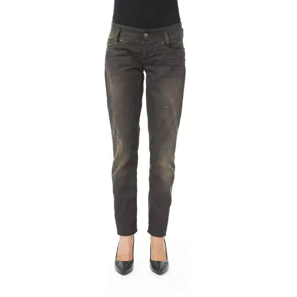 BYBLOS Black Cotton Women Jeans