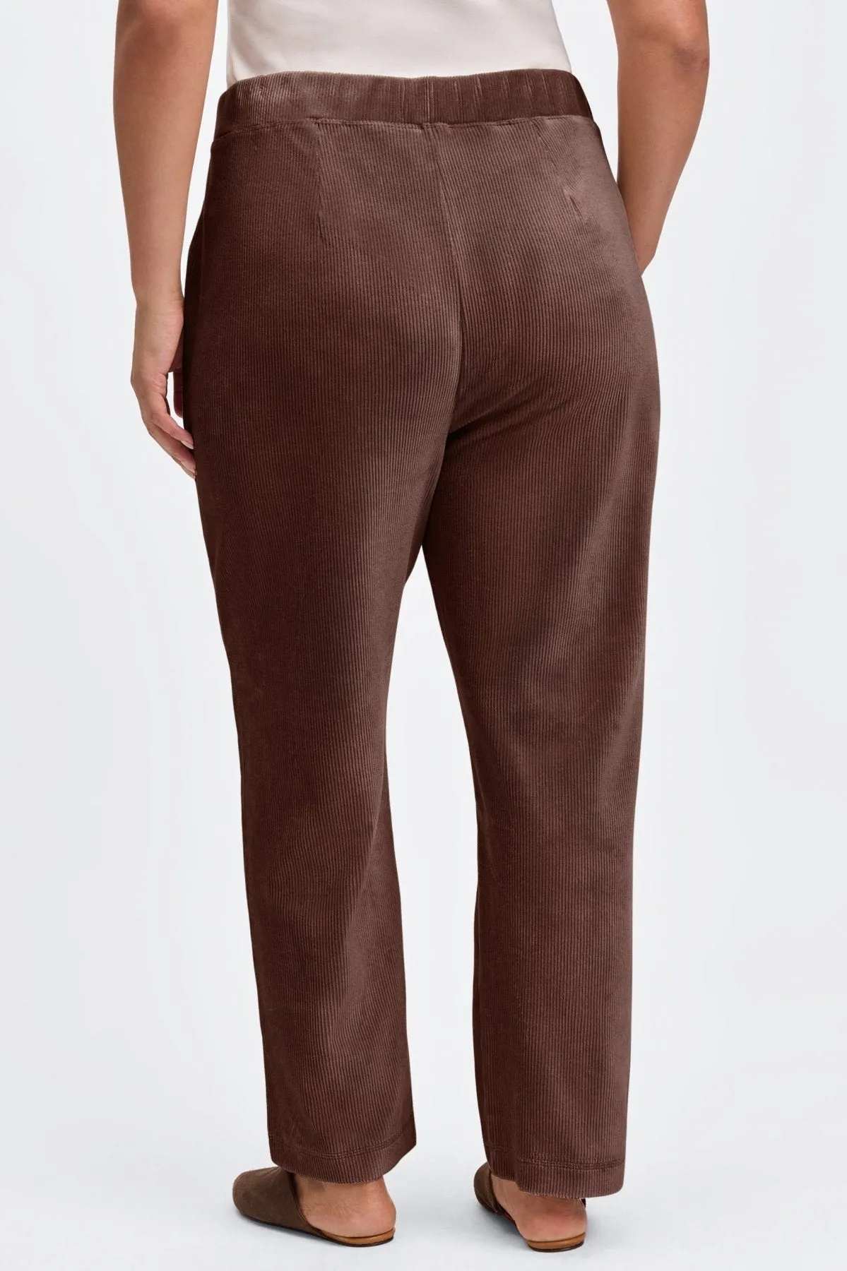 Caden Plus Ankle Length Plush Cord Pant