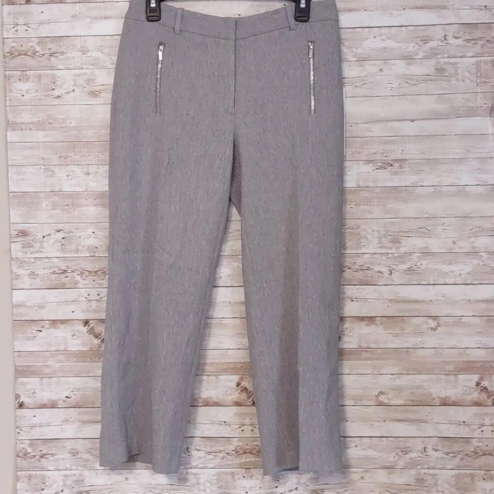 Calvin Klein Zipper Pocket Cropped Twill Pants