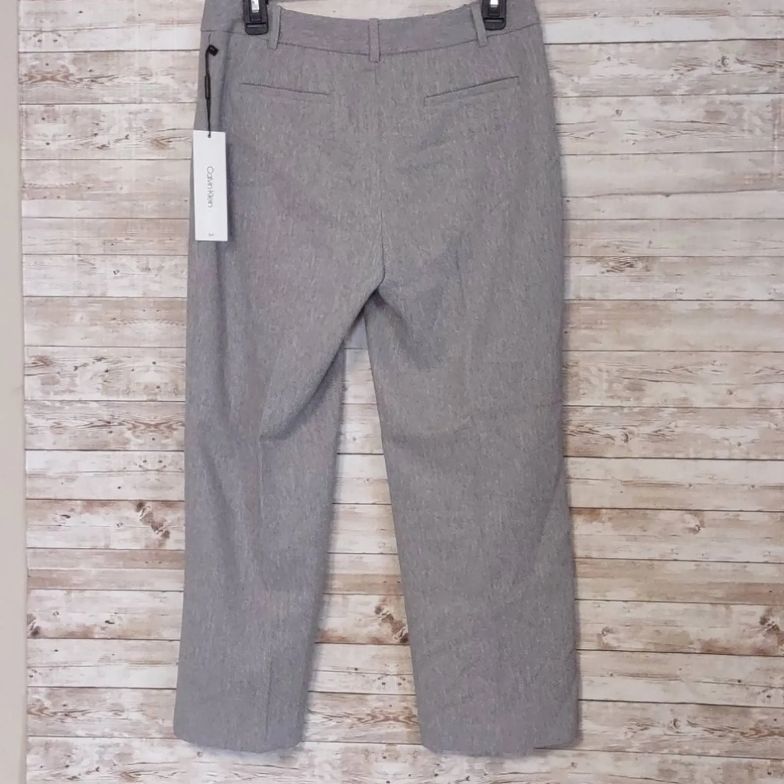 Calvin Klein Zipper Pocket Cropped Twill Pants