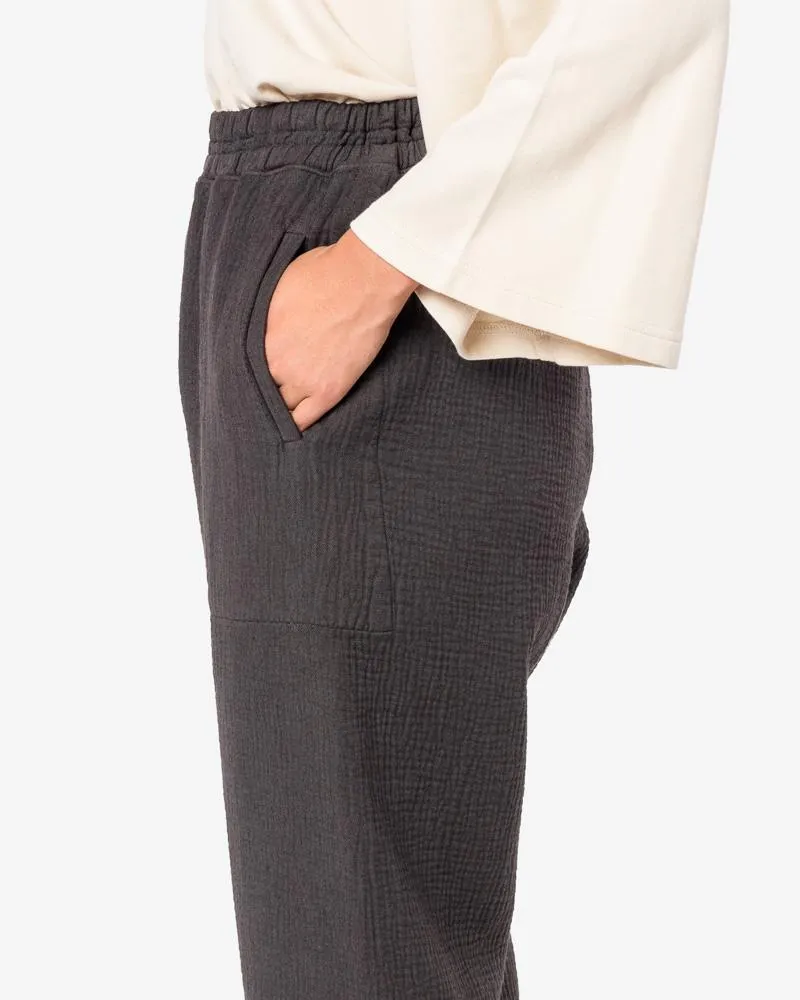 Canvas Pants in Charcoal