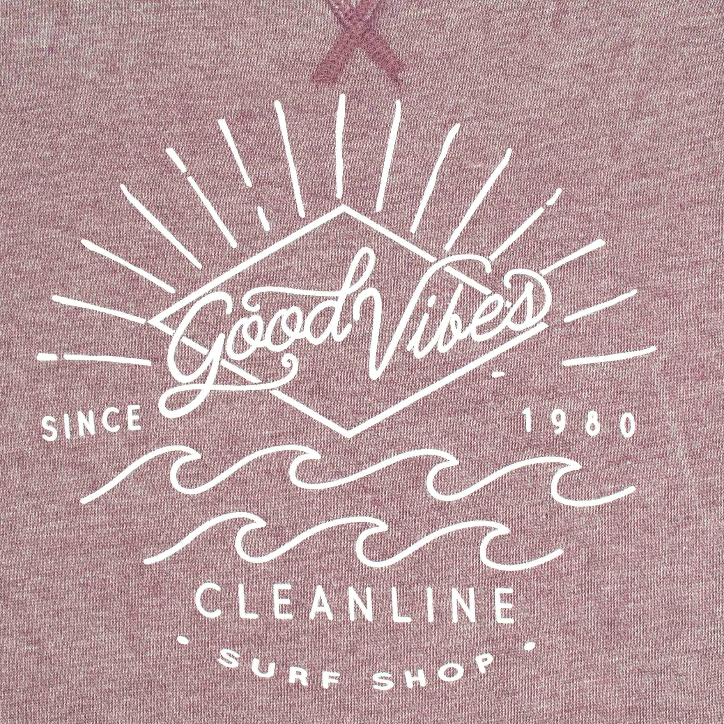 Cleanline Women's Good Vibes Sweatshirt - Cranberry