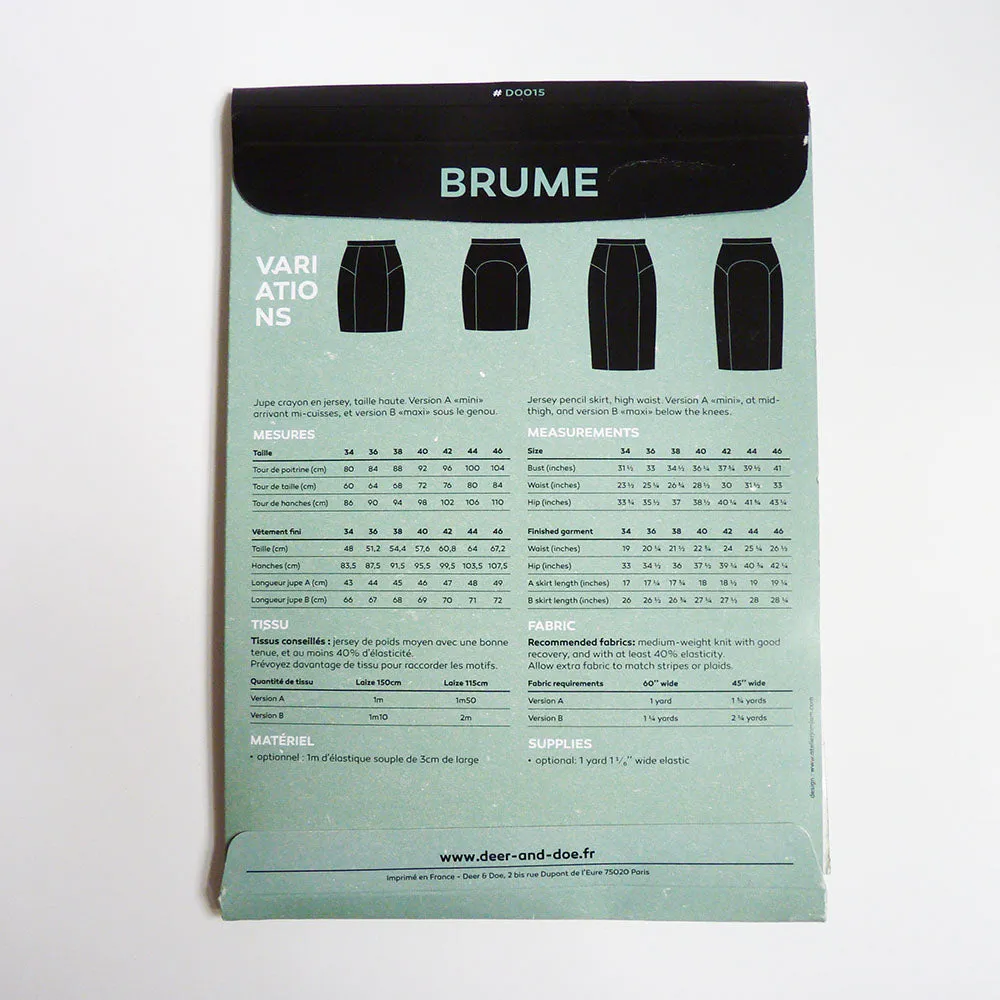 Deer & Doe Patterns : Brume Skirt