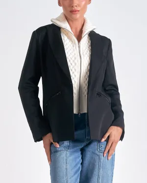 Elan Layered Zip Sweater Blazer