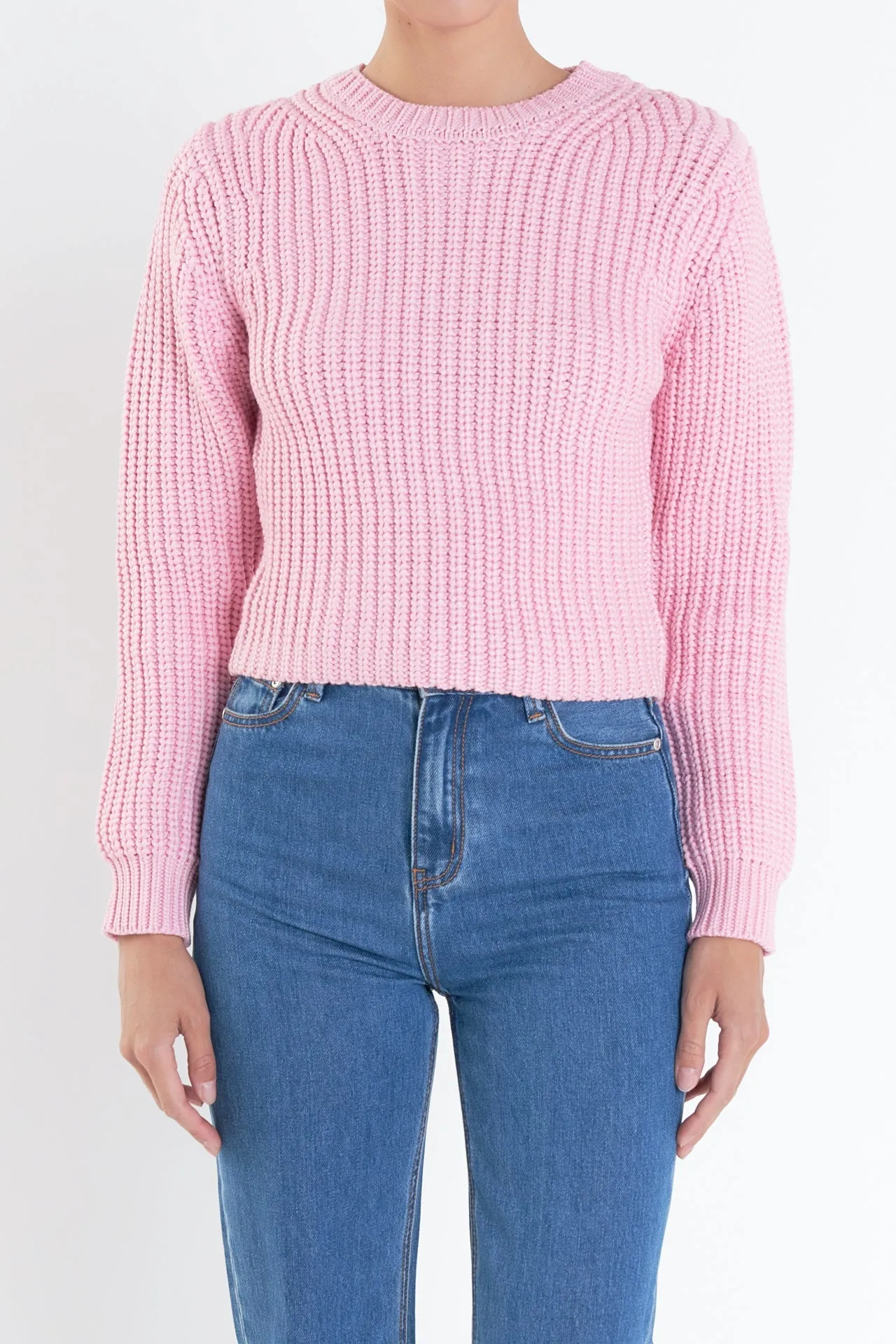 English Factory - Round-neck Knit Sweater