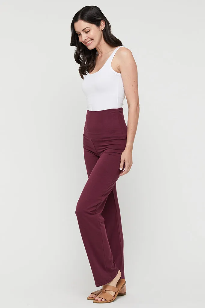 Essential Bamboo Pants - Burgundy