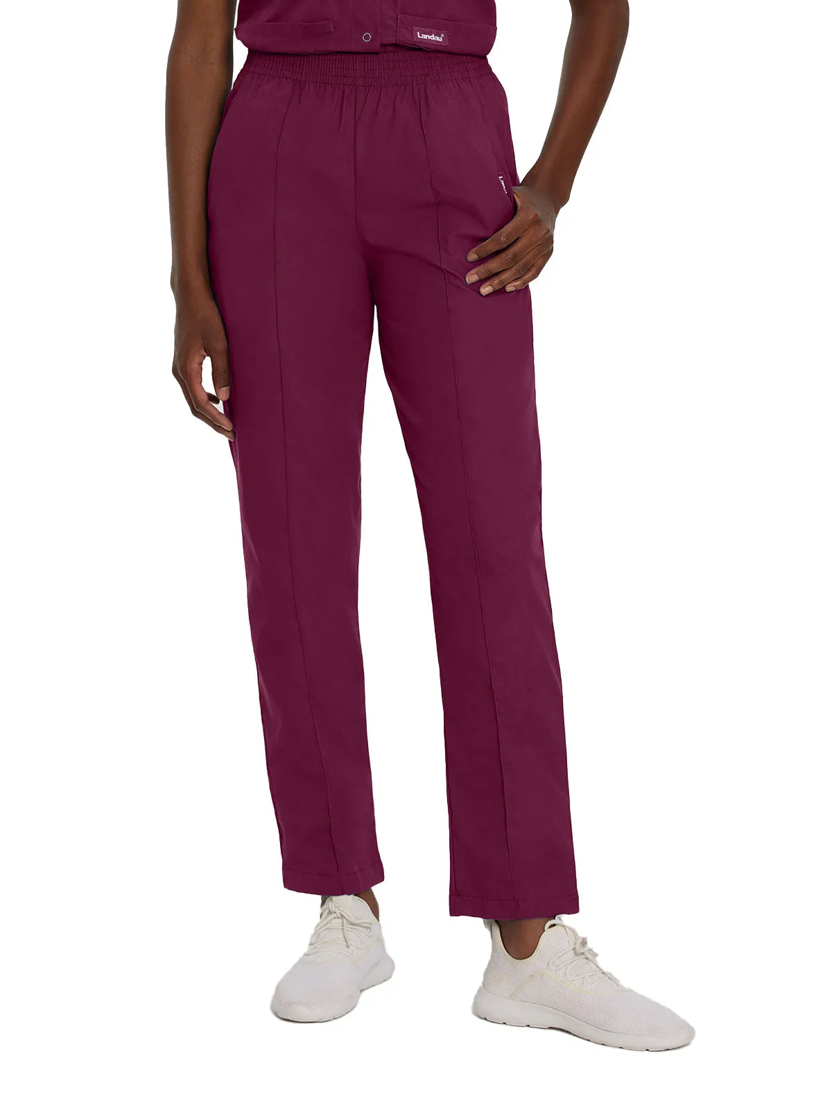 Essentials - Women's Classic Fit Elastic Waist Scrub Pants [4]