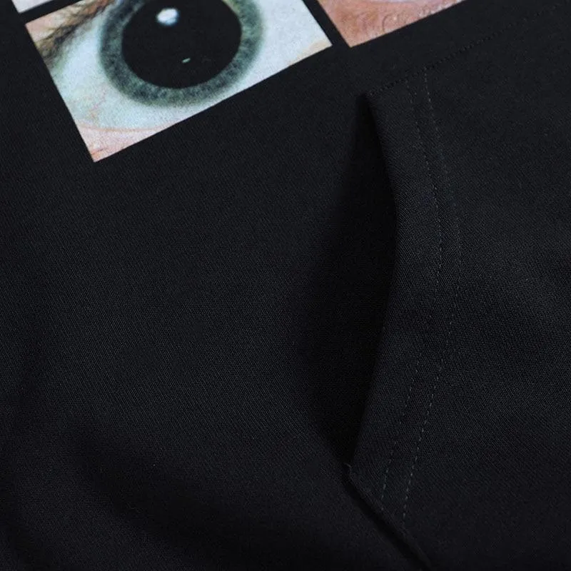 Eye Photo Graphic Hoodie