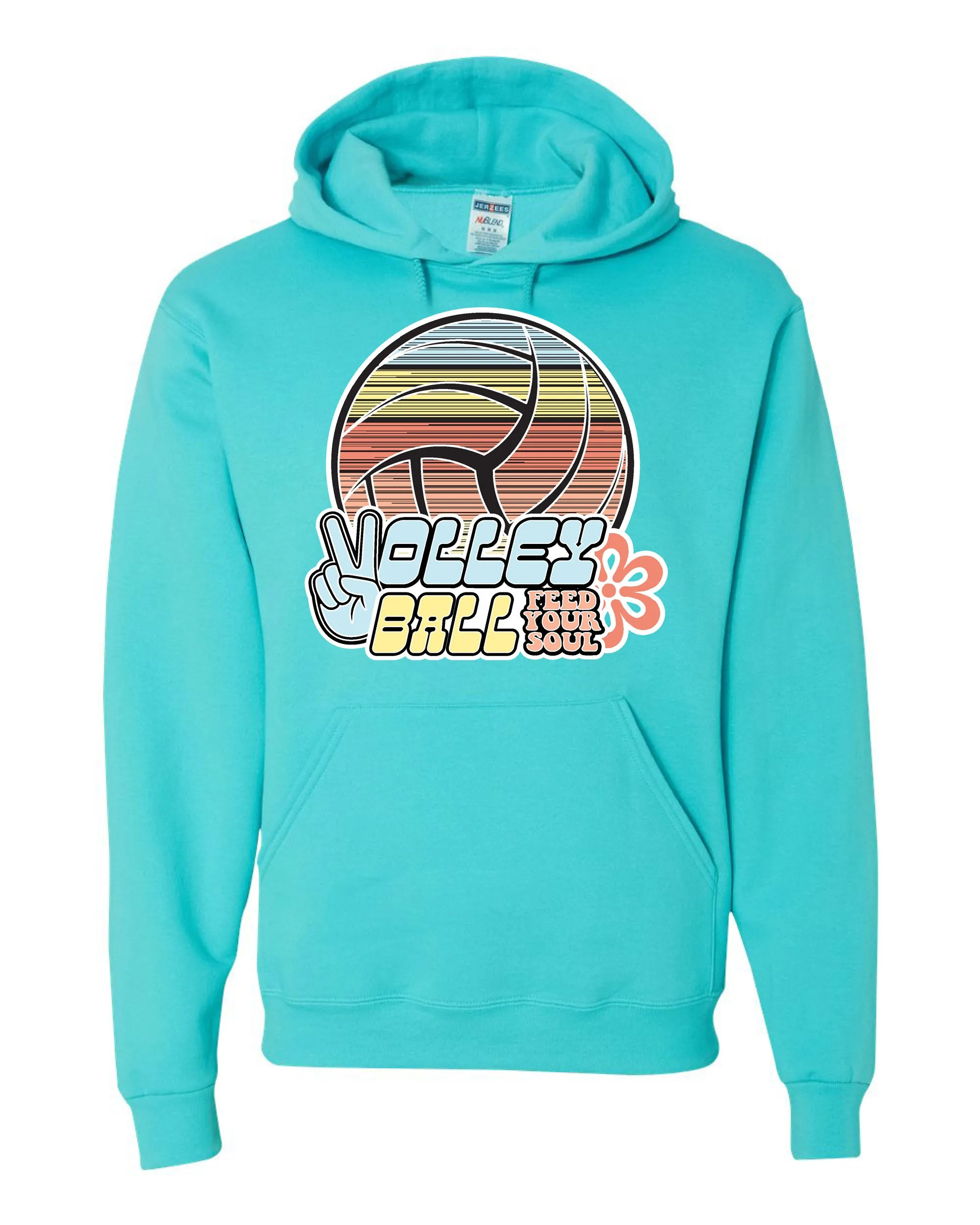 FEED YOUR SOUL Volleyball Hooded Sweatshirt