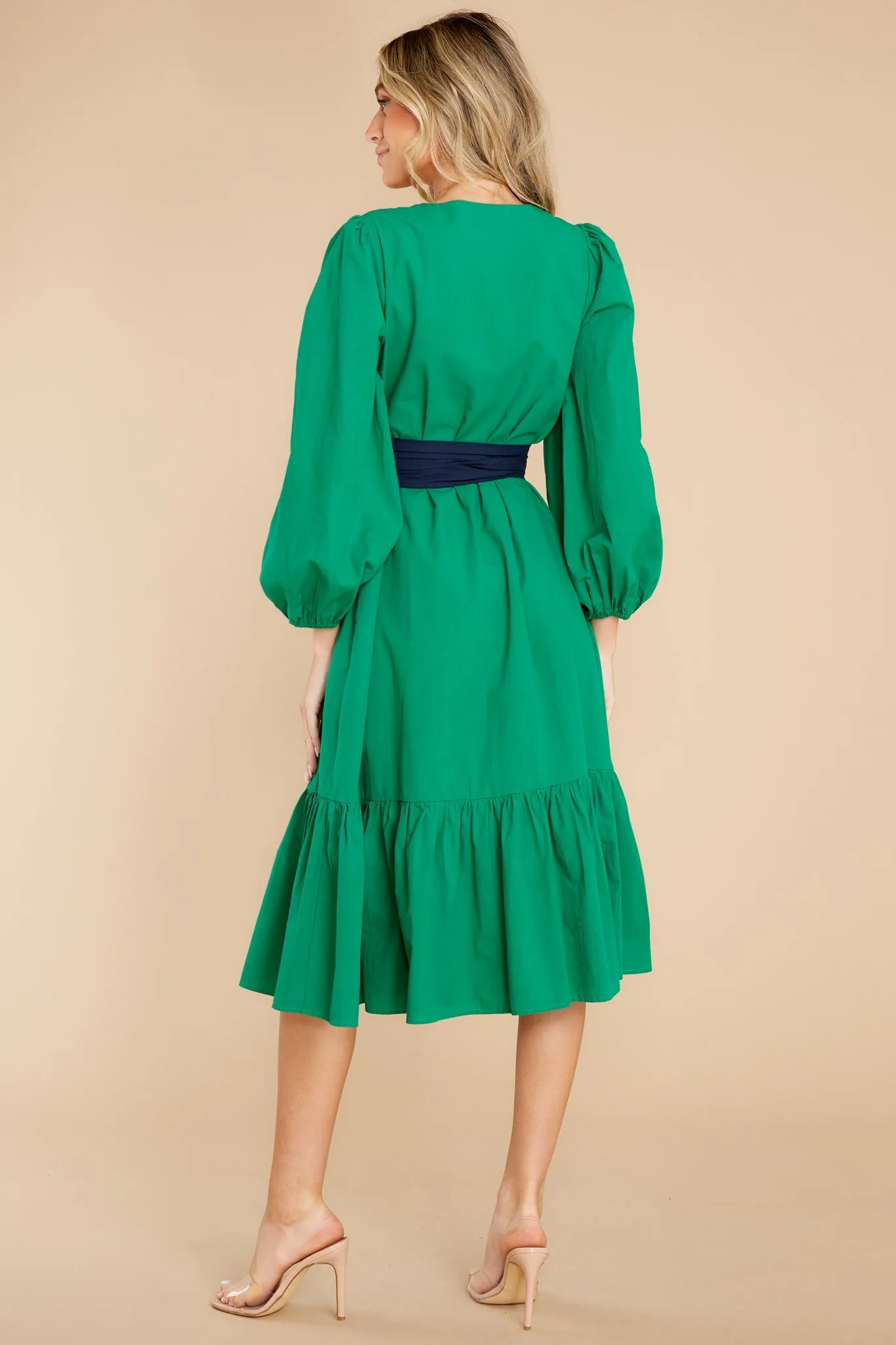 Friend Zone Emerald Midi Dress