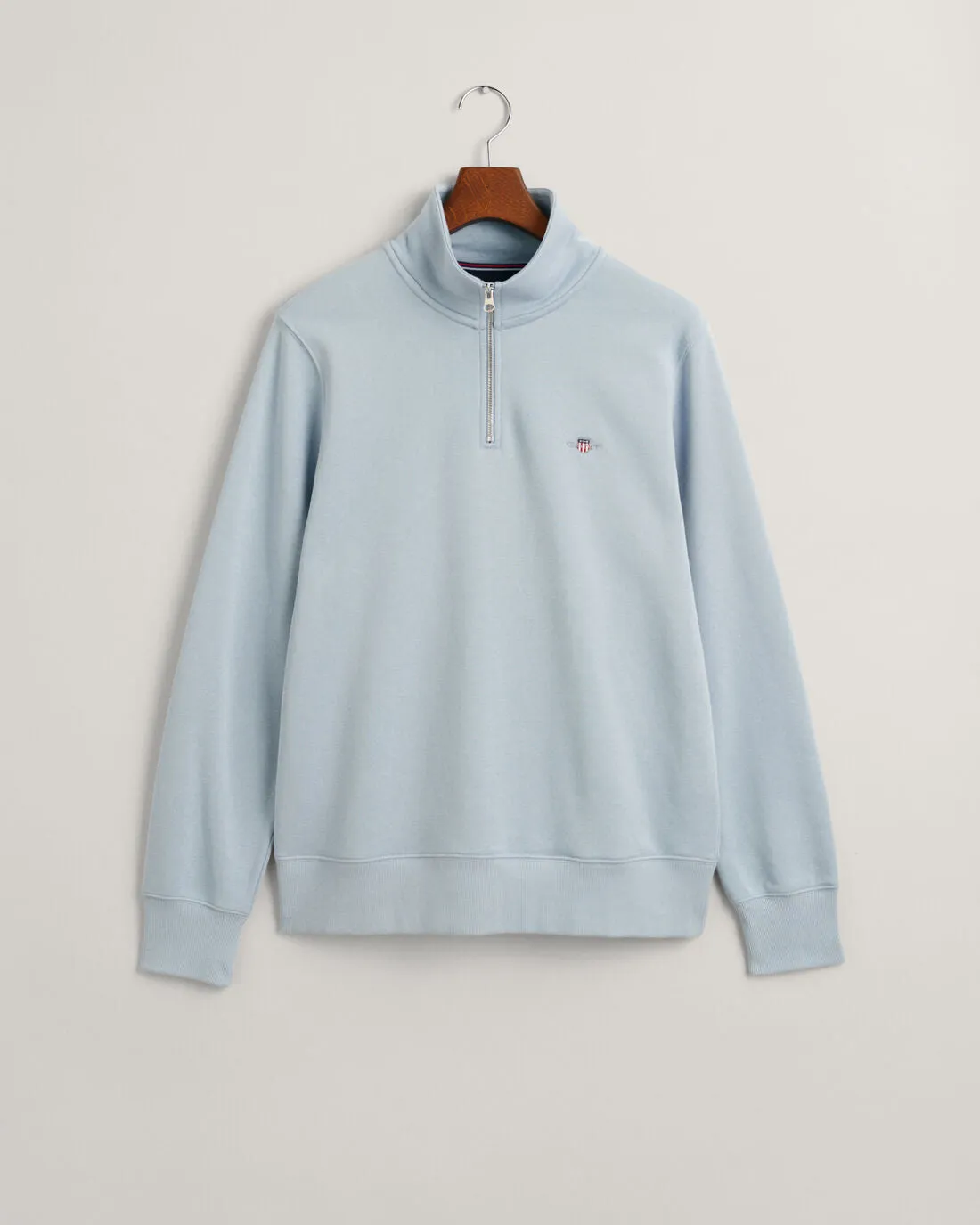 GANT - Half Zip, Dove Blue Sweatshirt