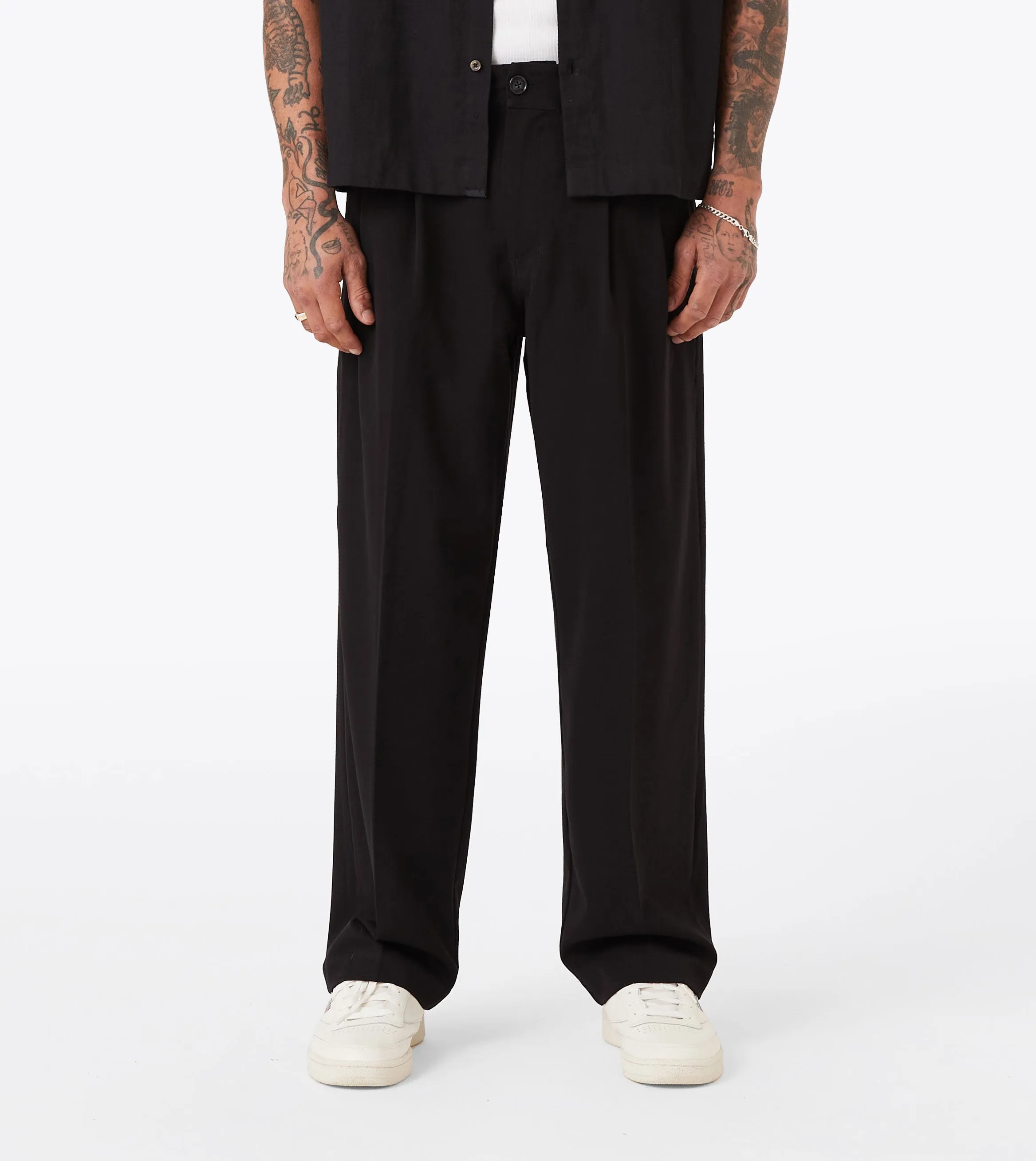 Herringbone Flow Pant Black