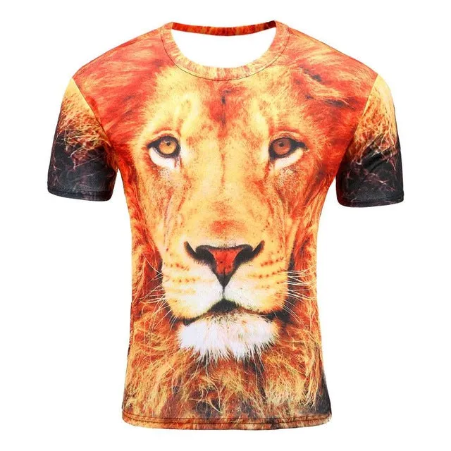 Hot selling New fashion Men's 3D apple/tree printing t shirt summer short sleeve t shirts tops, M-4XL,plus size free shipping