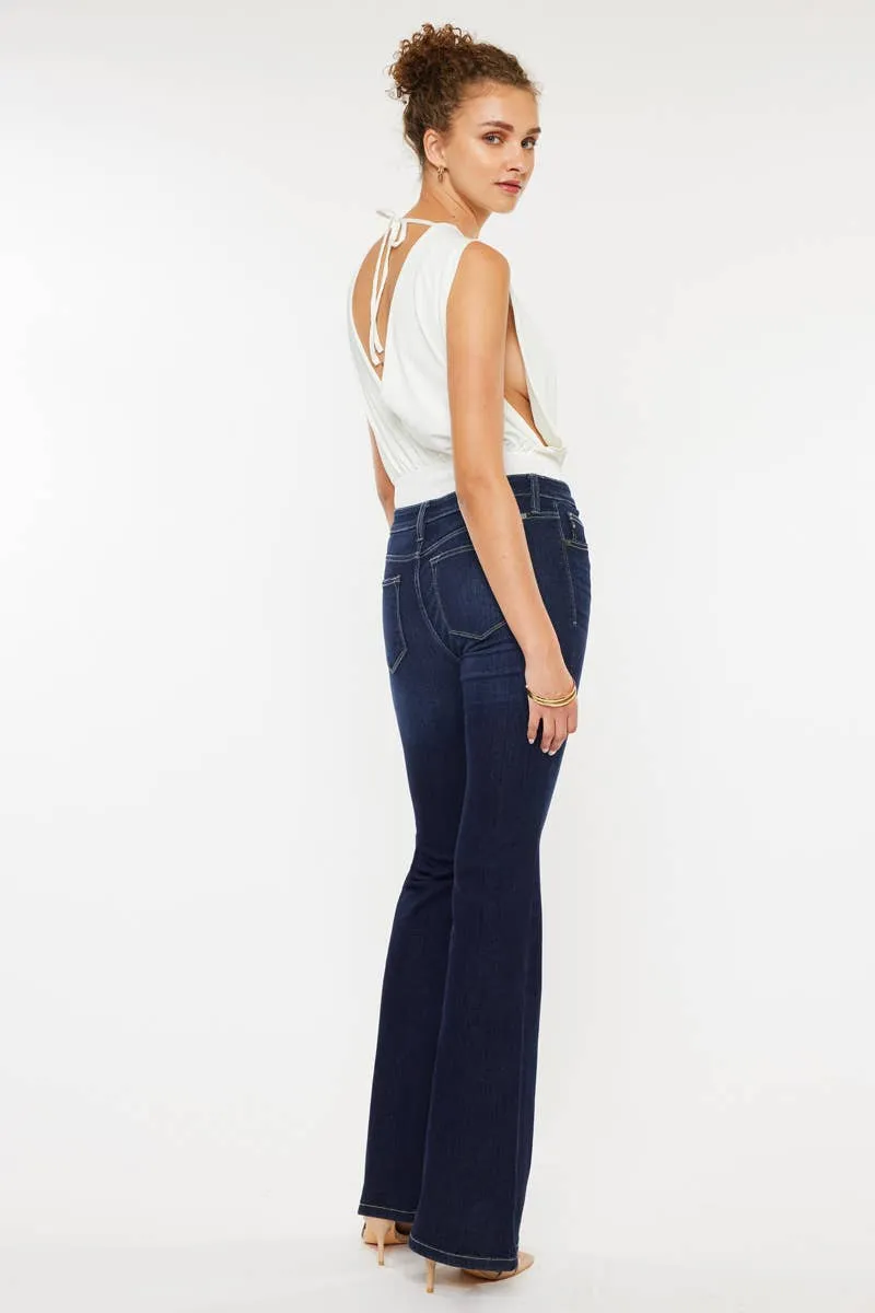 Kancan Dark Wash Flare Jeans