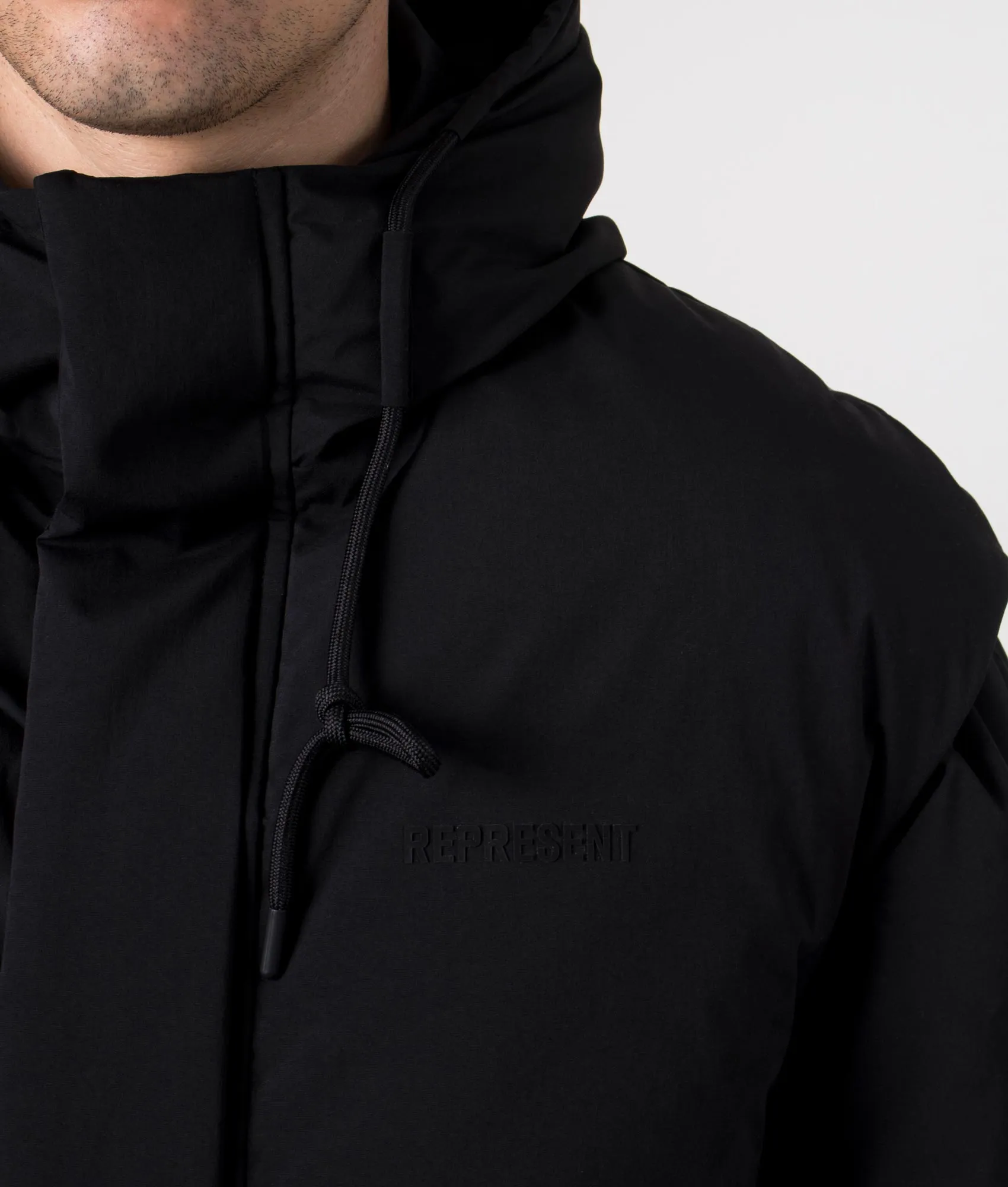 Layered Hooded Puffer Jacket