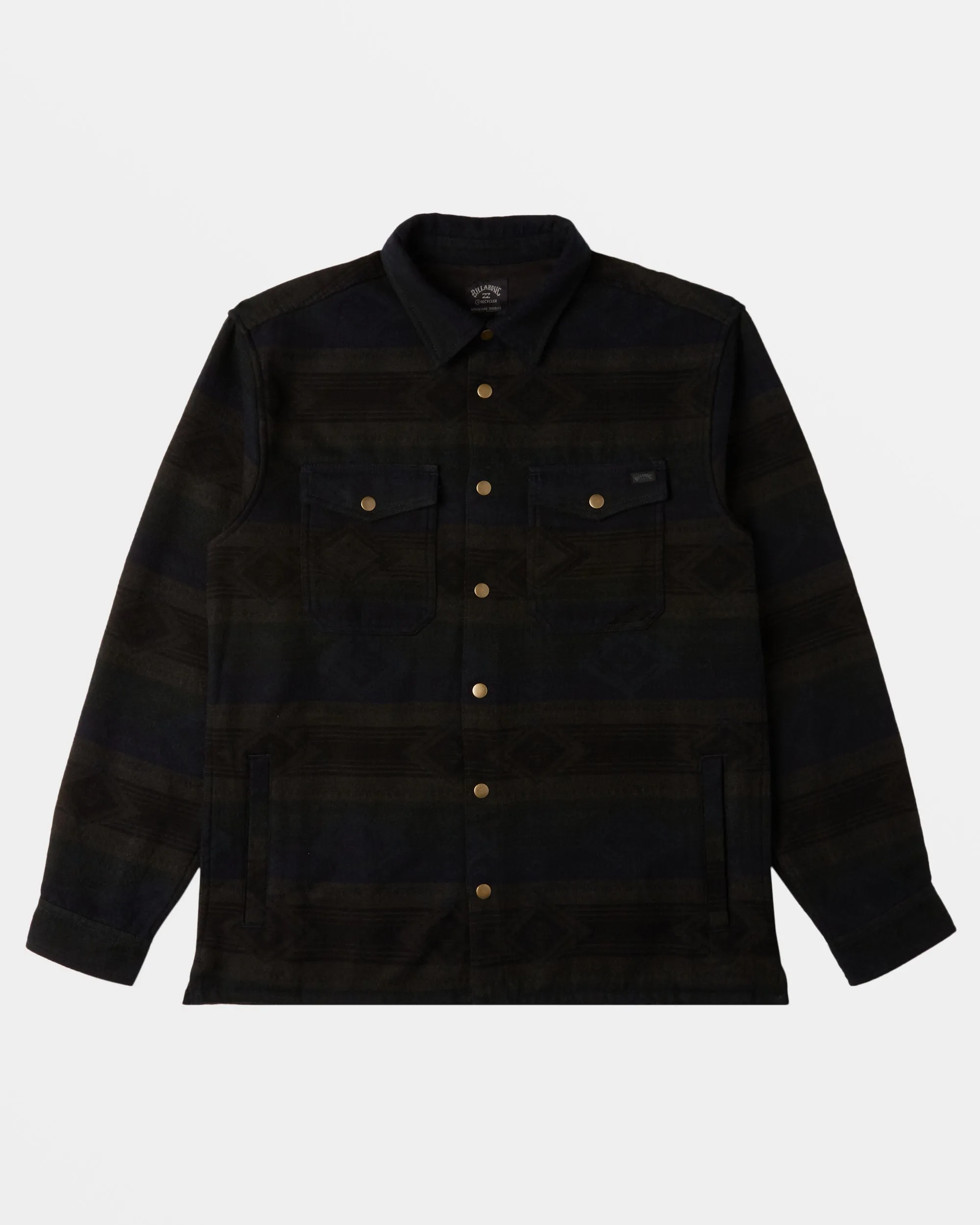 Lodge Long Sleeve Flannel Shirt - Military