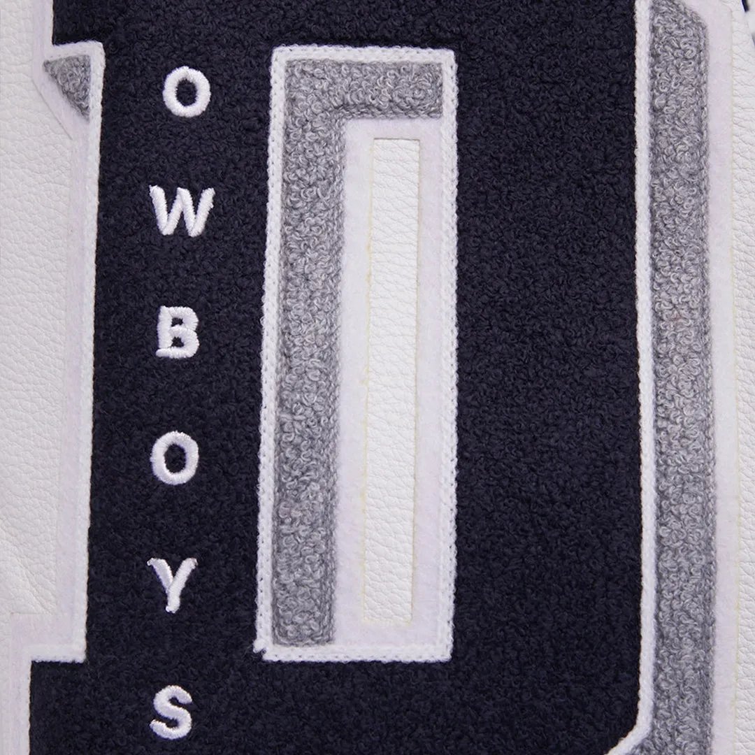 Men's Dallas Cowboys NFL Mash Up Rib Wool Varsity Jacket