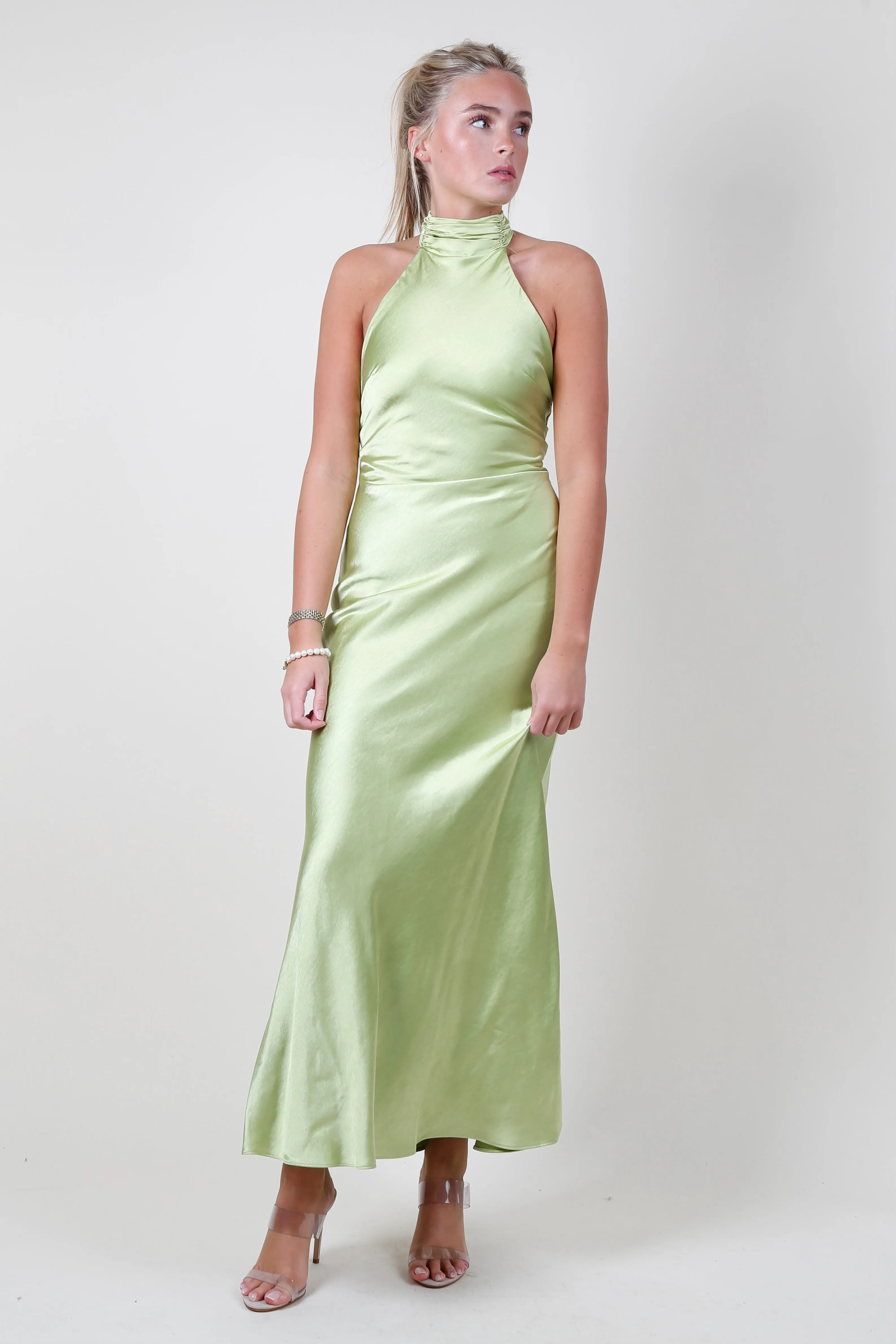 MISHA | The Evianna Dress - Bold Green