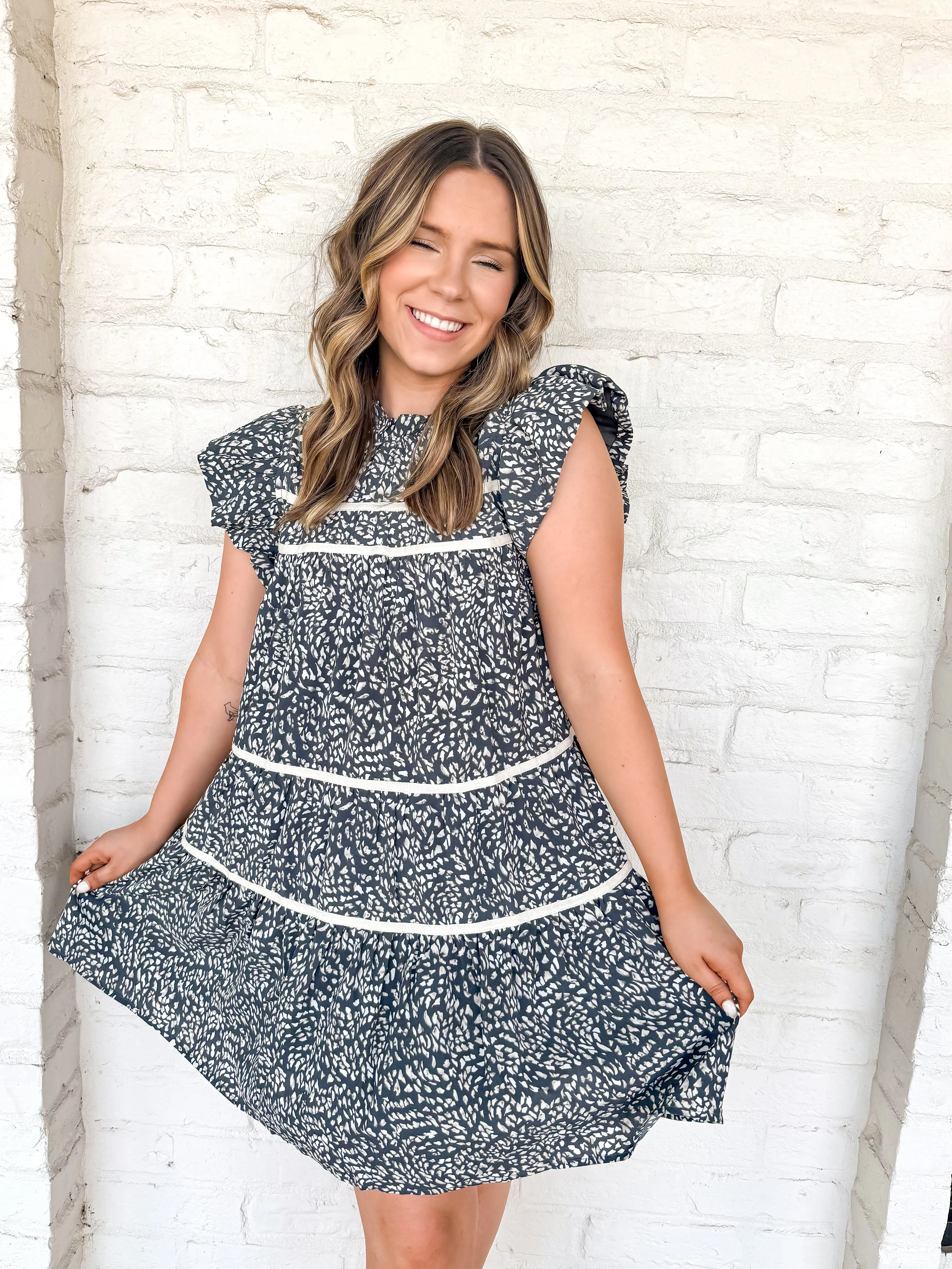 New Love Dress Charcoal