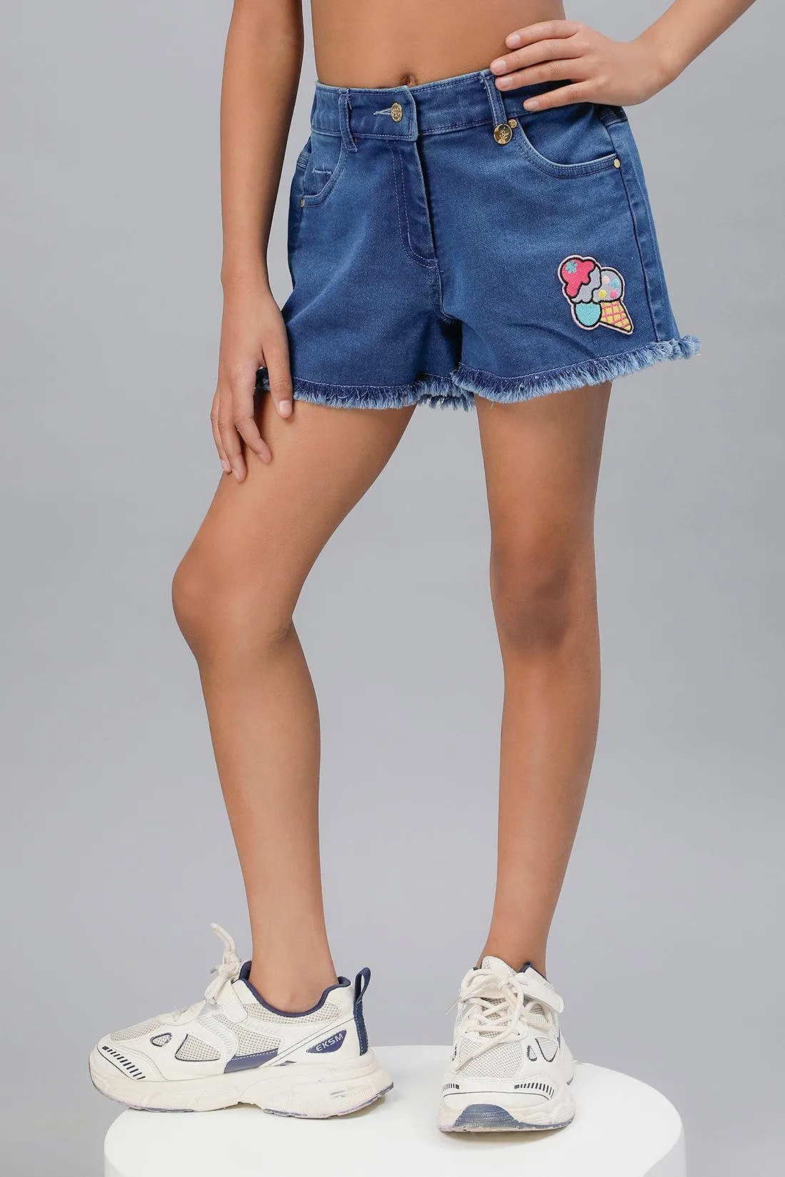 One Friday Girls Blue Denim Hot Shorts