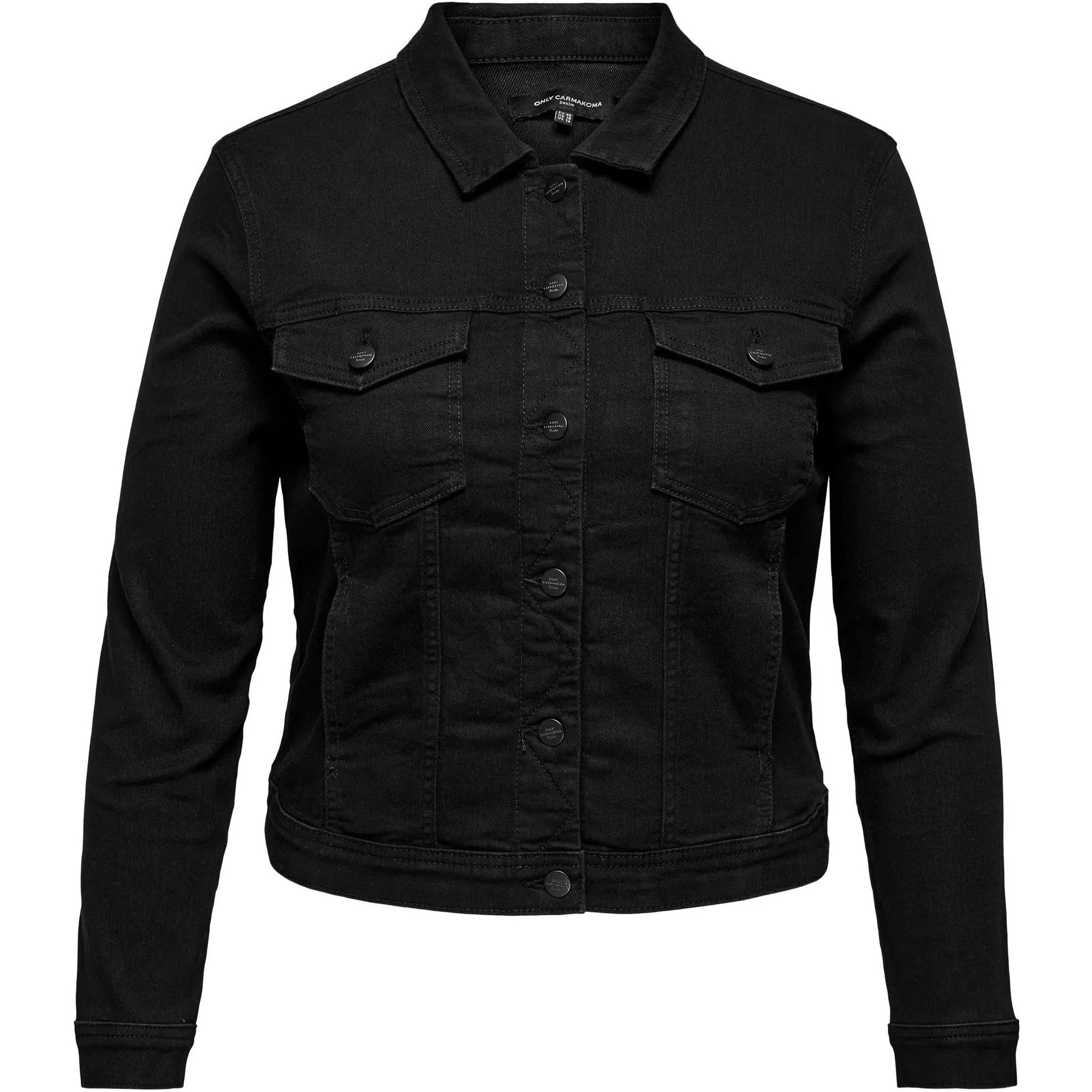 Only Carmakoma Denim Jacket in Black