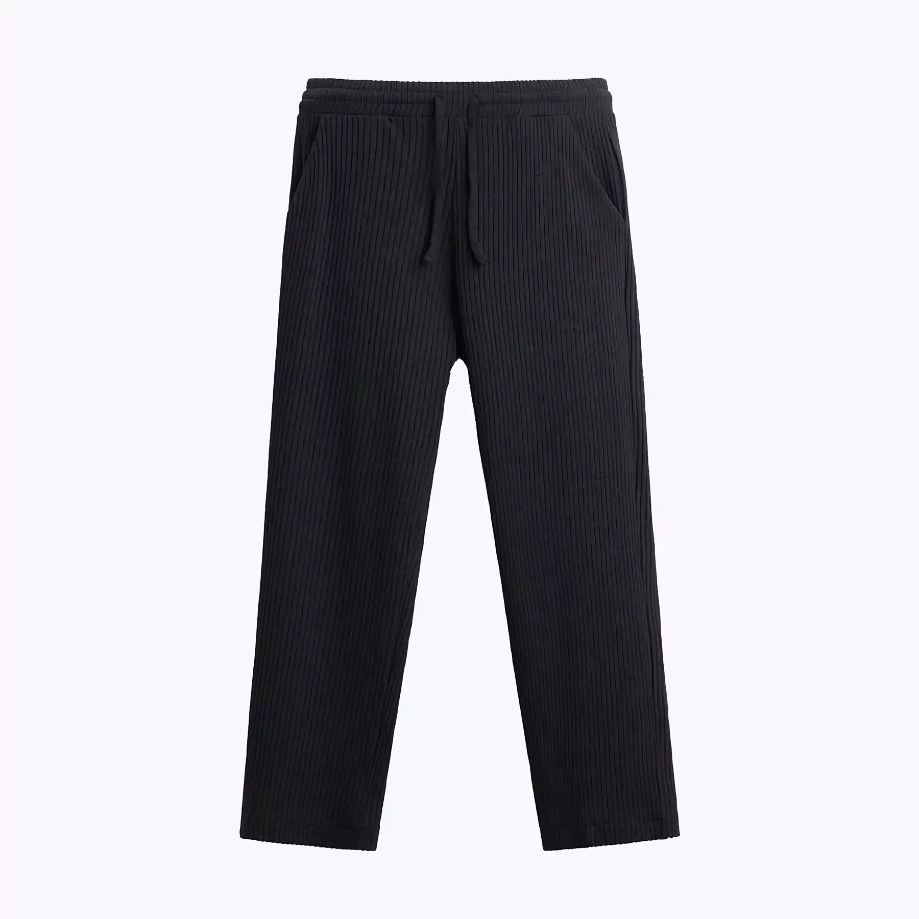 Pleated Straight Pants Men Oversized