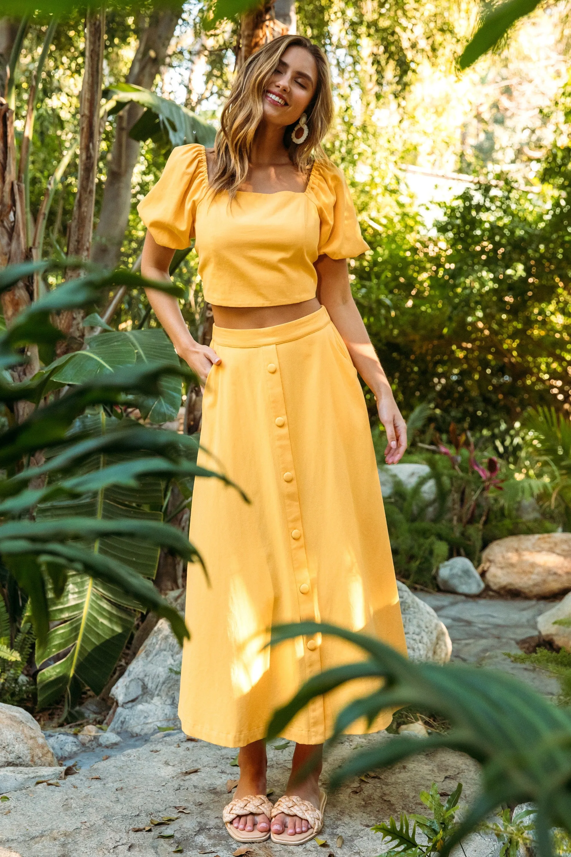 Sunflower Maxi Skirt