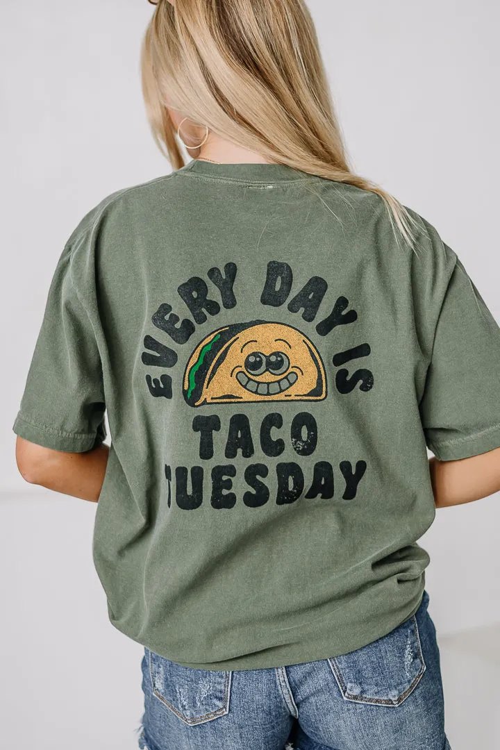 Taco Tuesday Oversized Graphic Tee