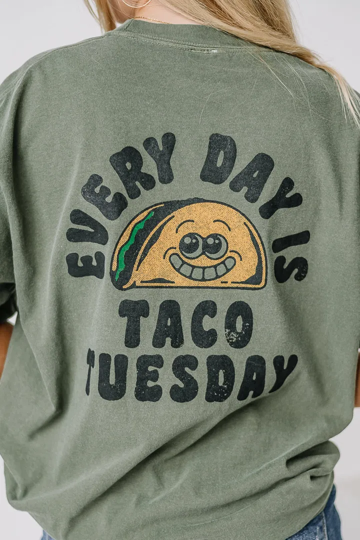 Taco Tuesday Oversized Graphic Tee