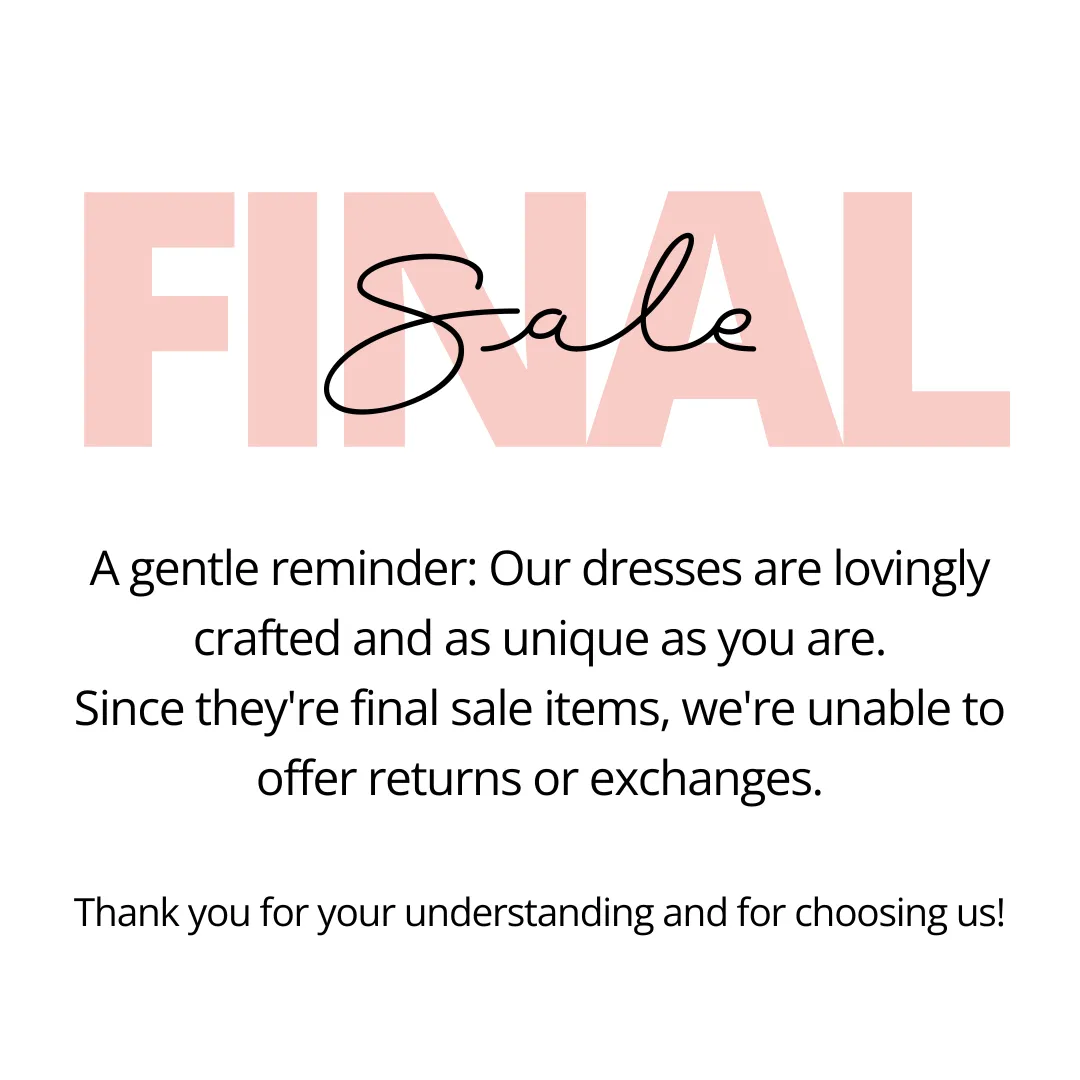 The "Palm Beach" Dress~Final Sale~No Exchanges or Returns