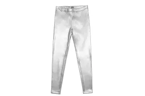 Tween Bottoms | Glitter Silver Legging | MIA New York