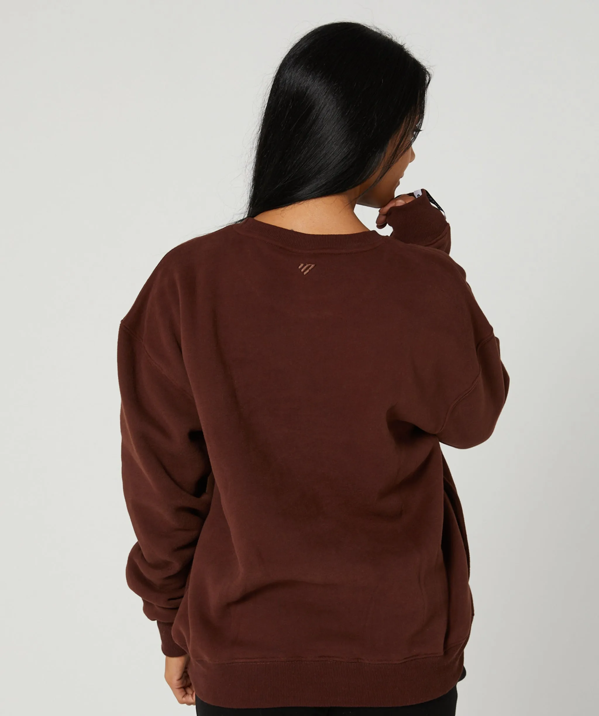 Varsity Crewneck Jumper Mocha