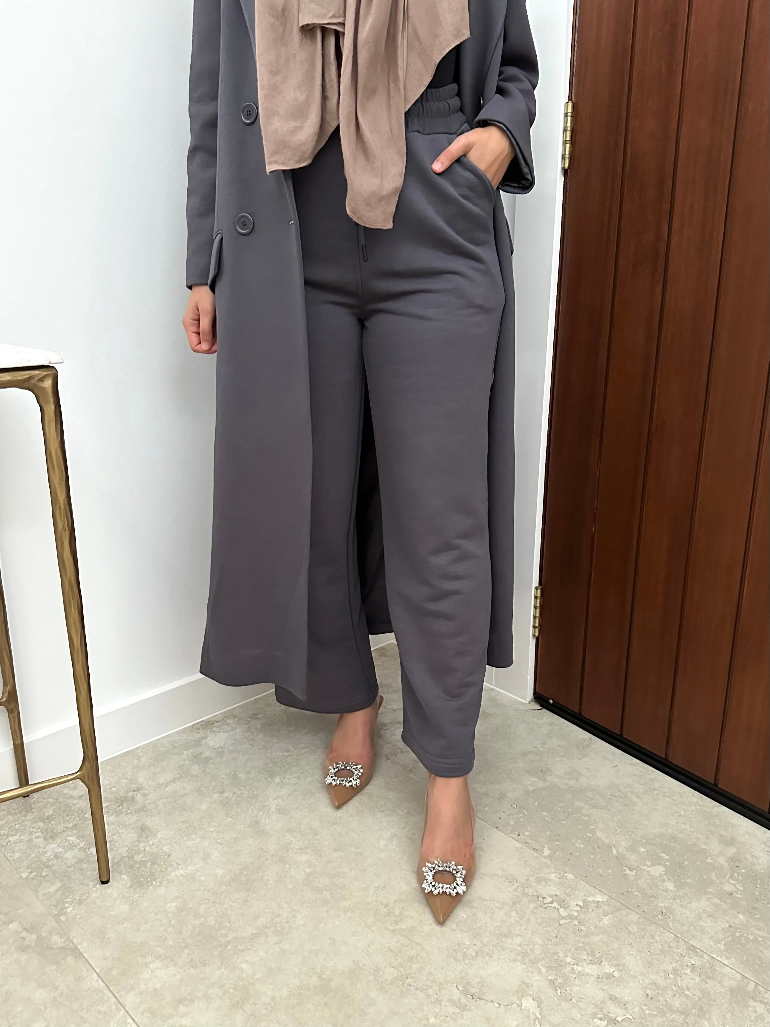 WINTER LONG COAT   PANT SET