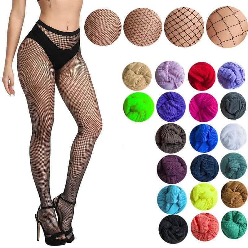 Women's Colored Fishnet Pantyhose