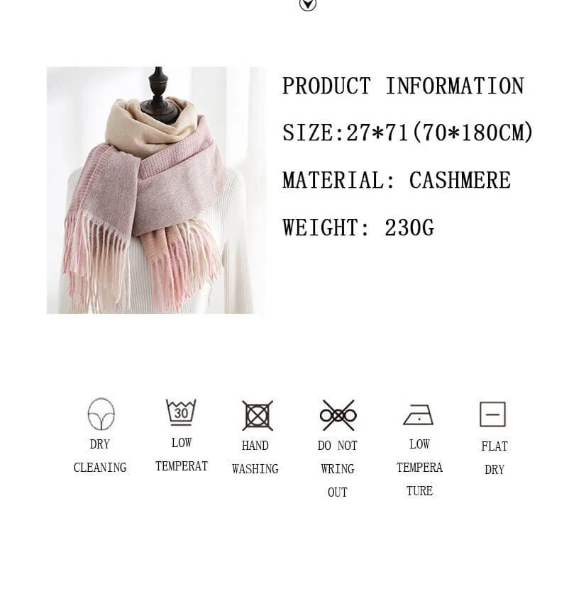 Women's Long Blanket Chunky Oversized Winter/Fall Warm Scarf  Scarves Wrap Shawl